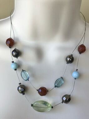 Chunky Bead Layered Necklace
